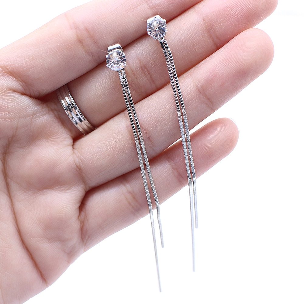 Long tassel earrings