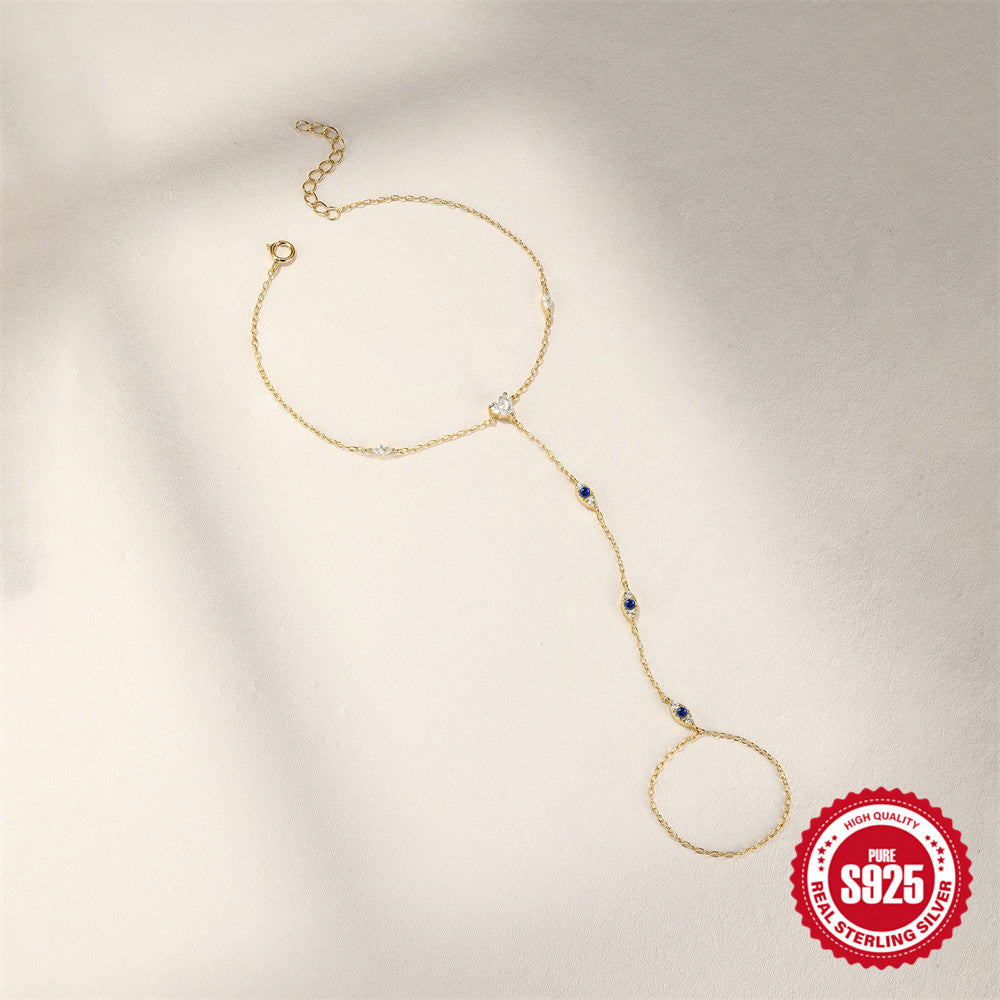 Gold Chain Bracelet-Ring