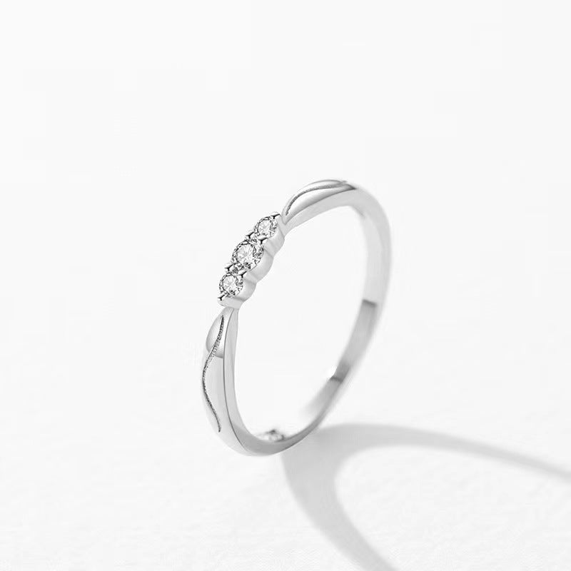 Silver Ripple Ring