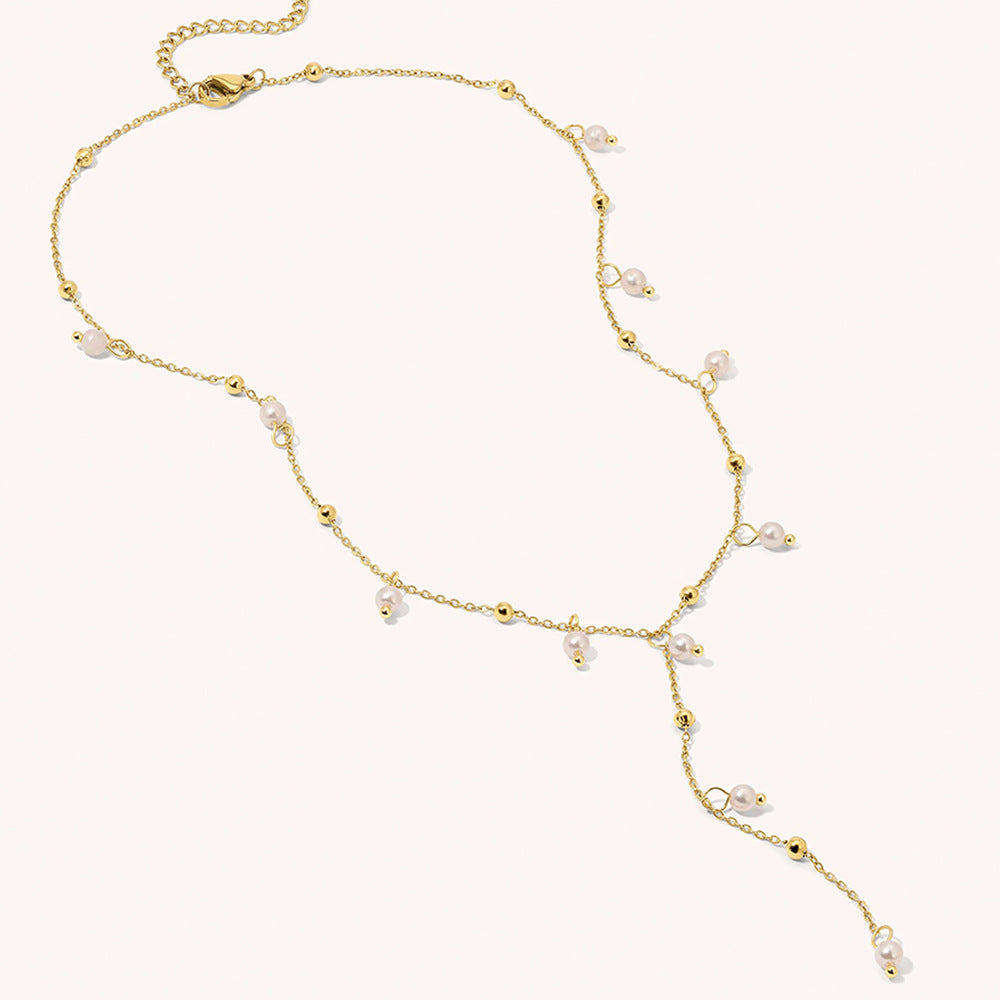 Tassel Pearl Necklace