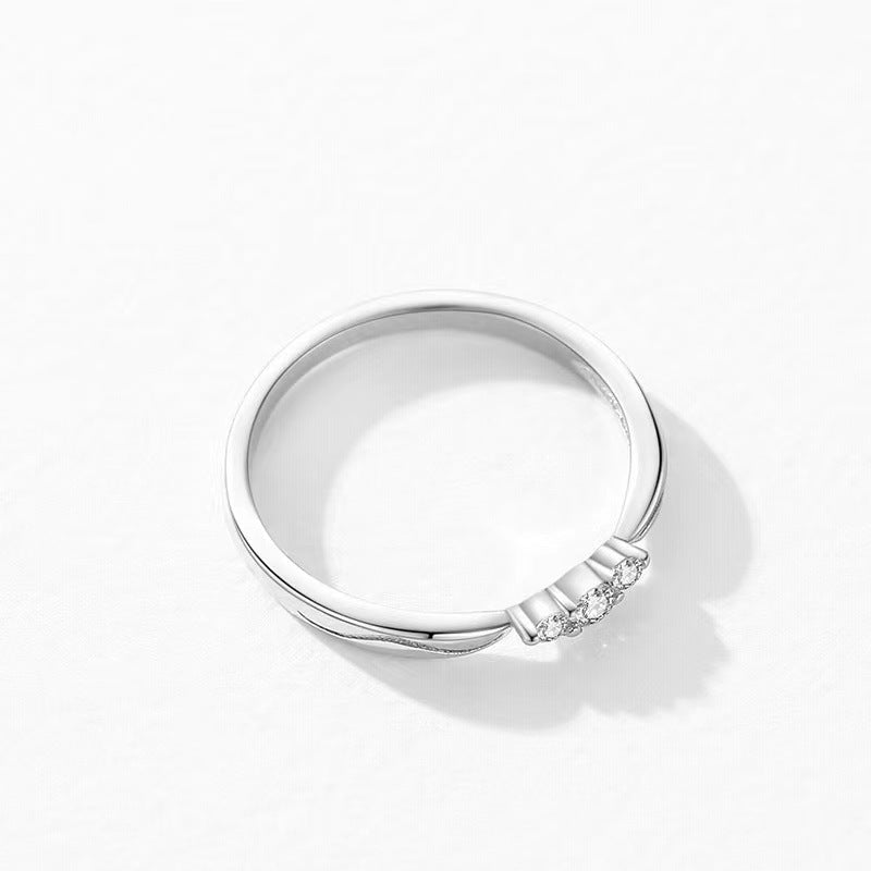 Silver Ripple Ring