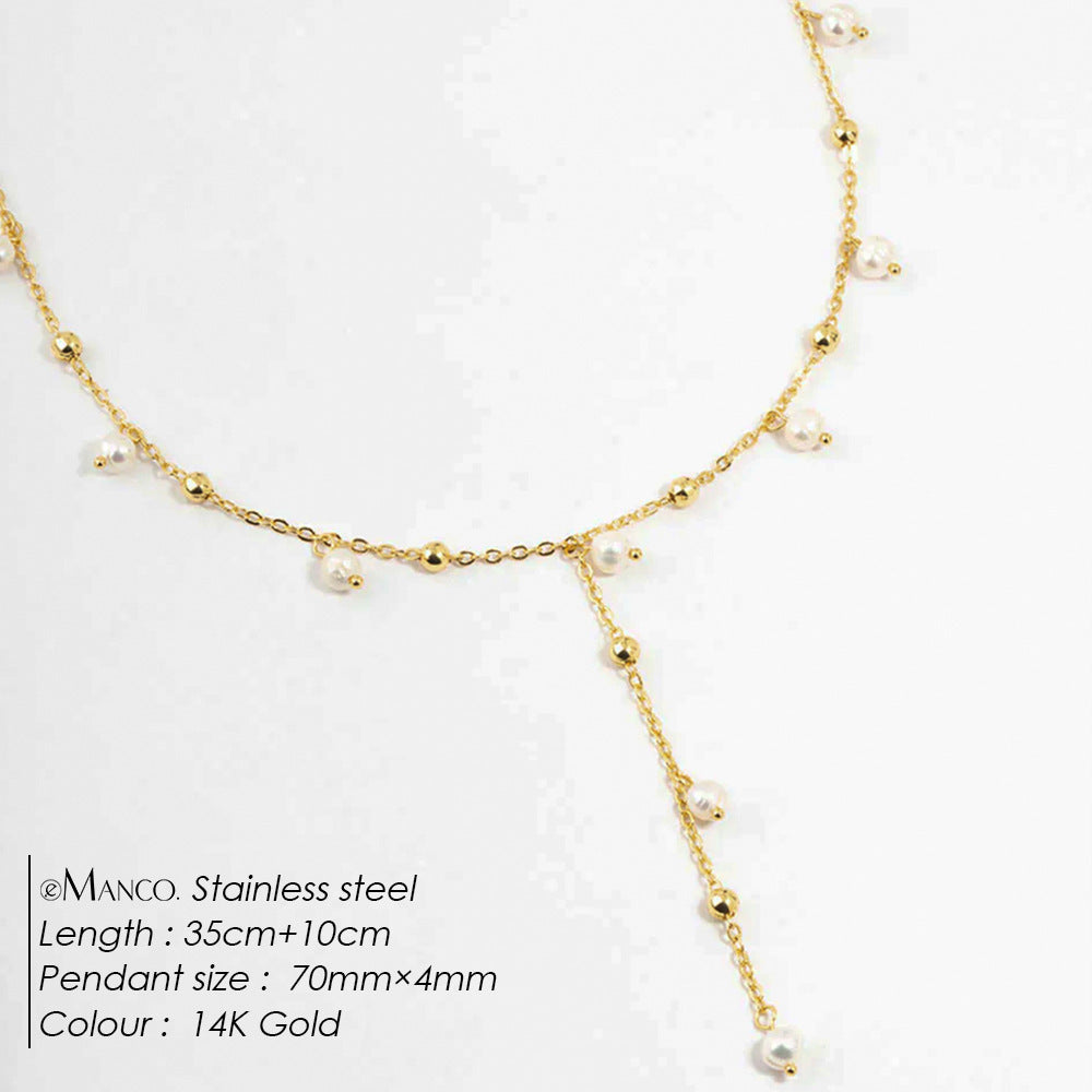 Tassel Pearl Necklace