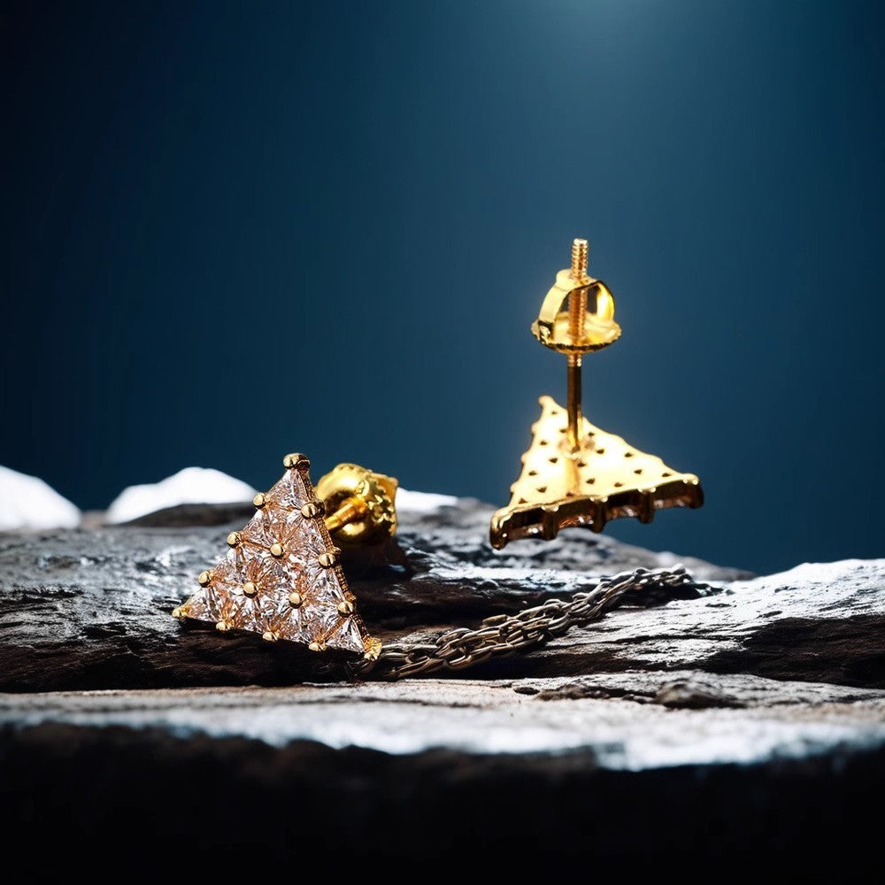 Triangle Diamond Studs