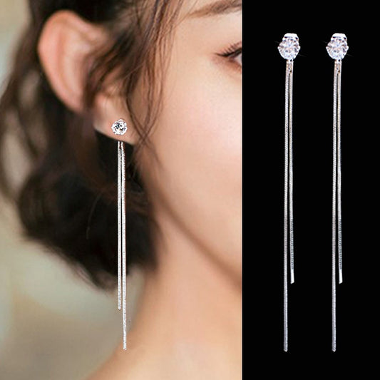 Long tassel earrings