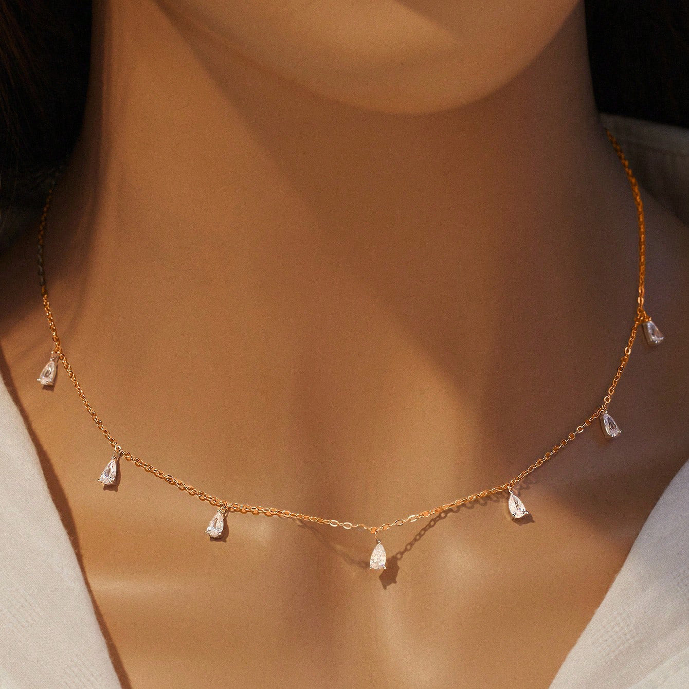 Artificial Zircon Necklace