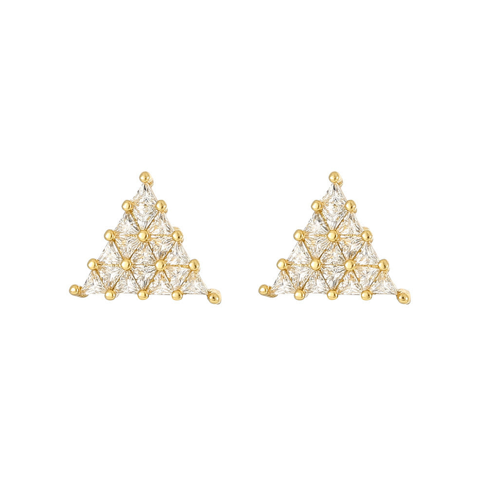 Triangle Diamond Studs