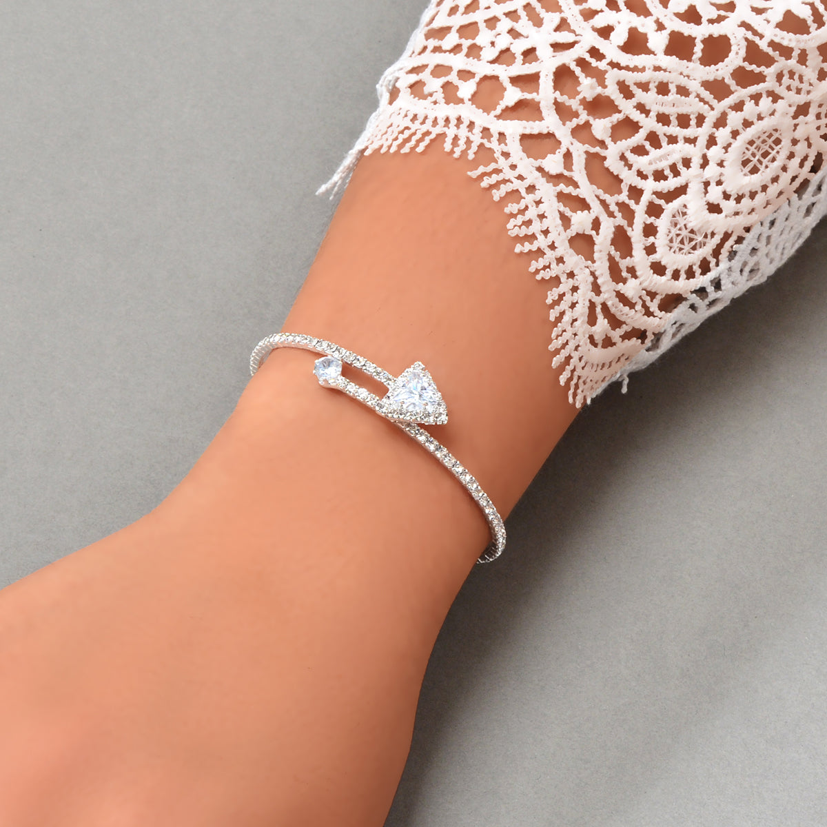 Rhinestone Arrow Bracelet