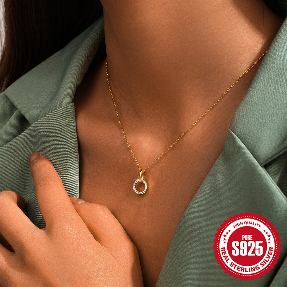 Micro Inlaid Zircon Clavicle Chain