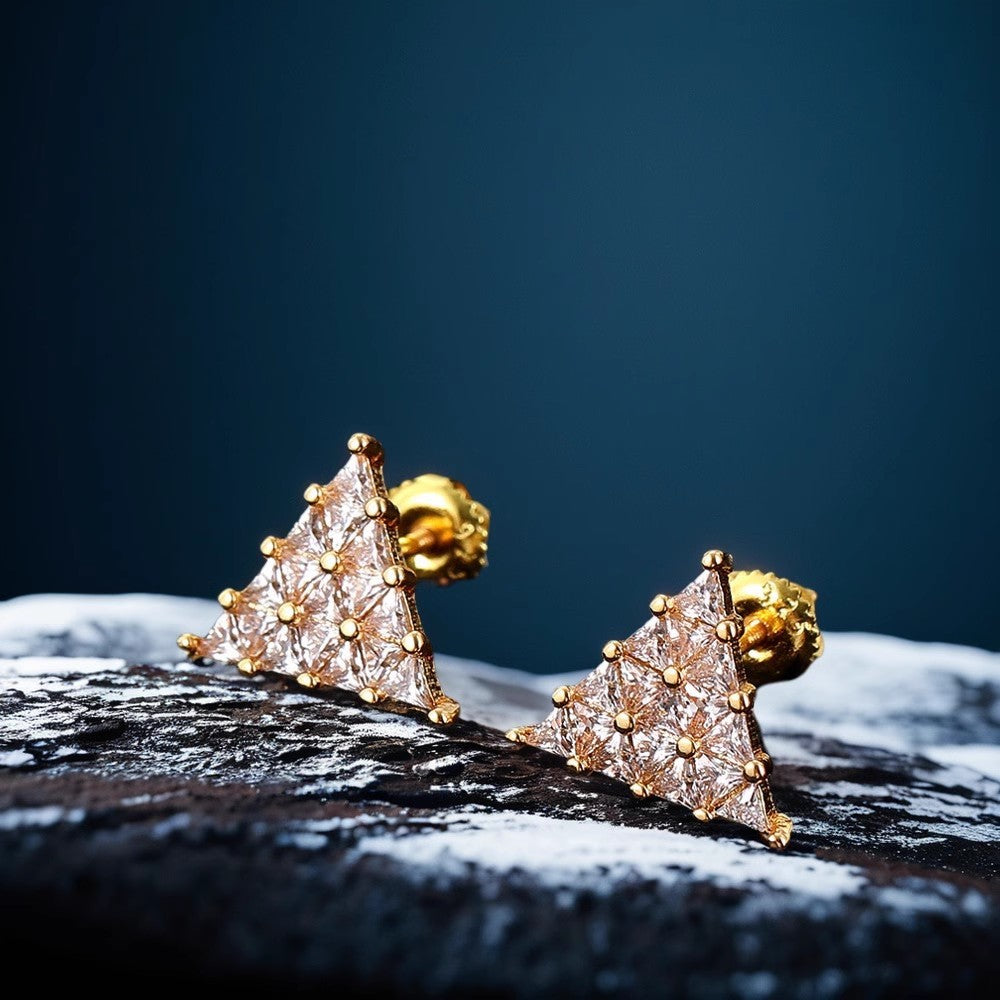 Triangle Diamond Studs