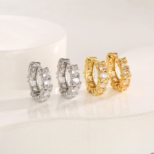 Geometric Diamond Earrings