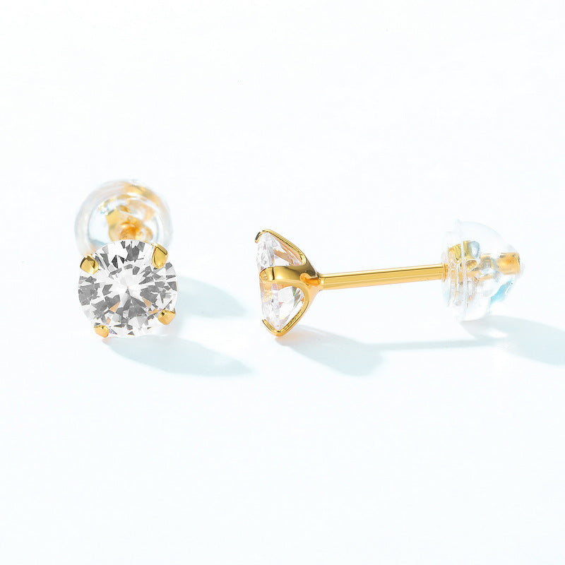 Classic Diamond Stud Earrings