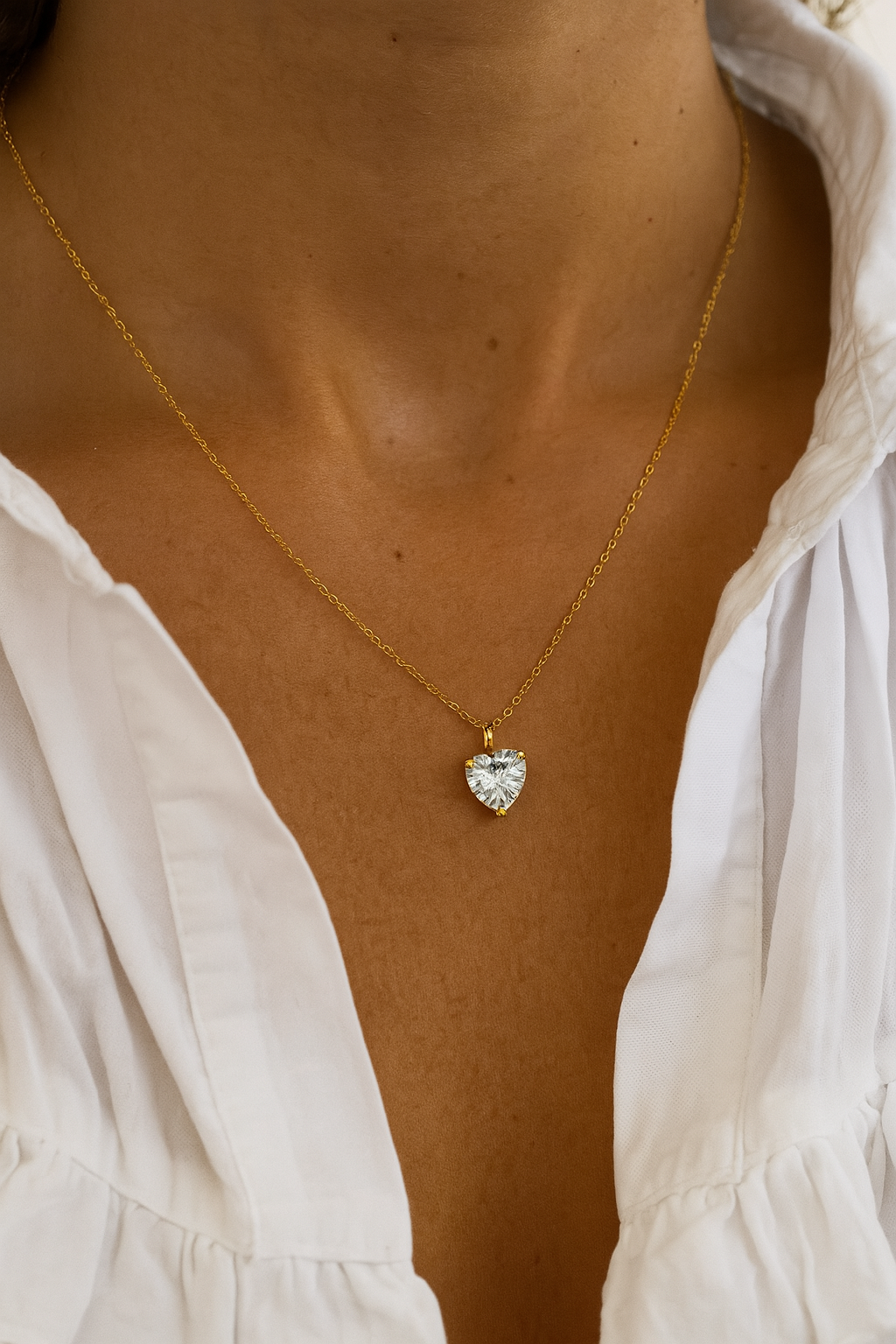 April Birthstone Chain Necklace