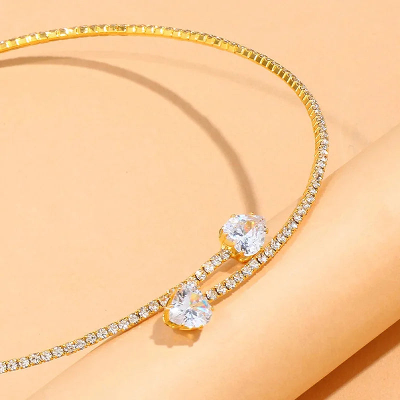 Diamond Collar Choker Necklace