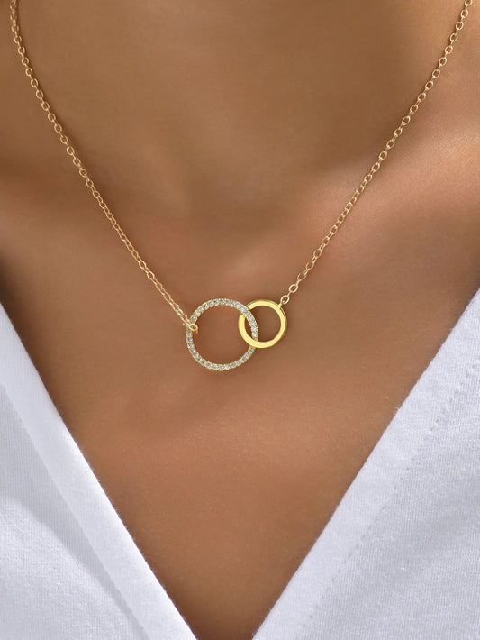 Double Circle chain necklace