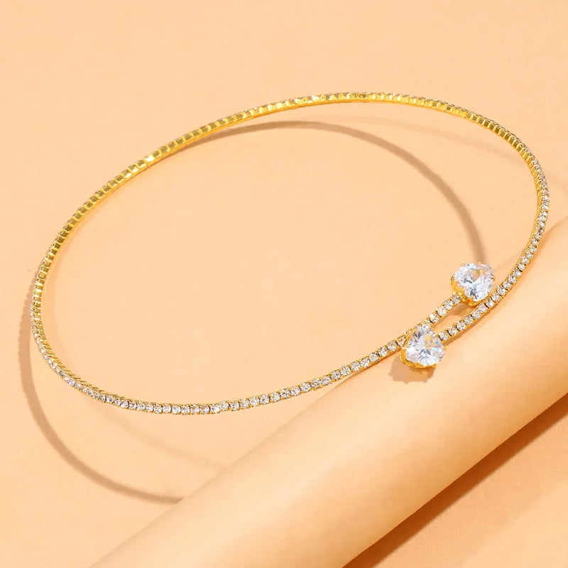 Diamond Collar Choker Necklace