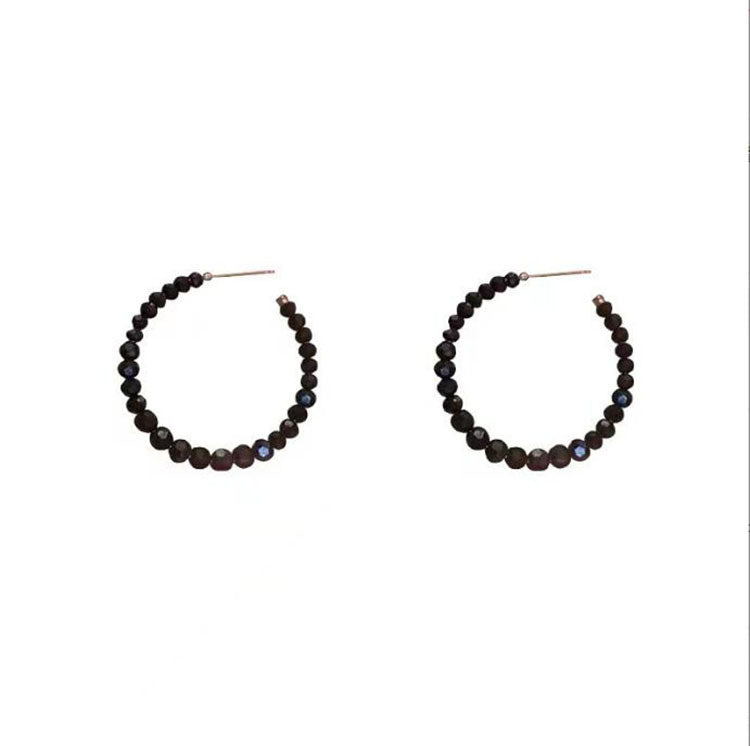 Elegant Luxury Black Crystal Earrings