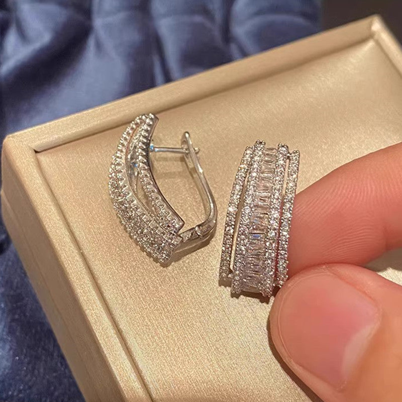 White Gold Diamond Earrings