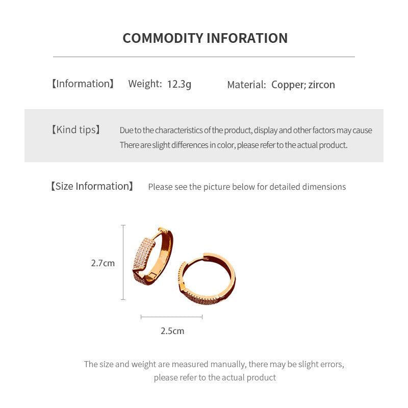 Versatile Letter Round Ear Clip