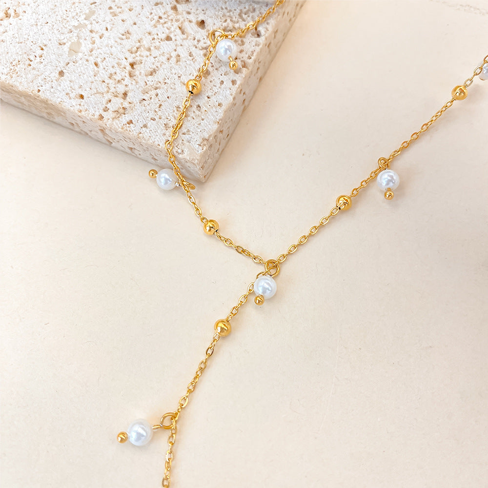 Tassel Pearl Necklace