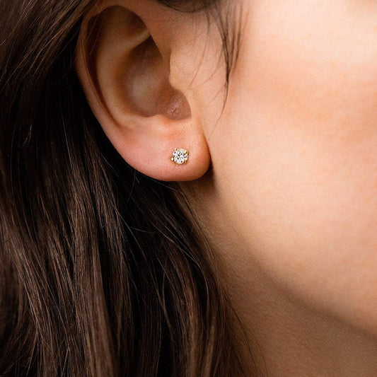 Classic Diamond Stud Earrings